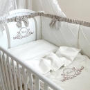Lenjerie Patut Bebe Copii 6 piese Baby King latte (17)
